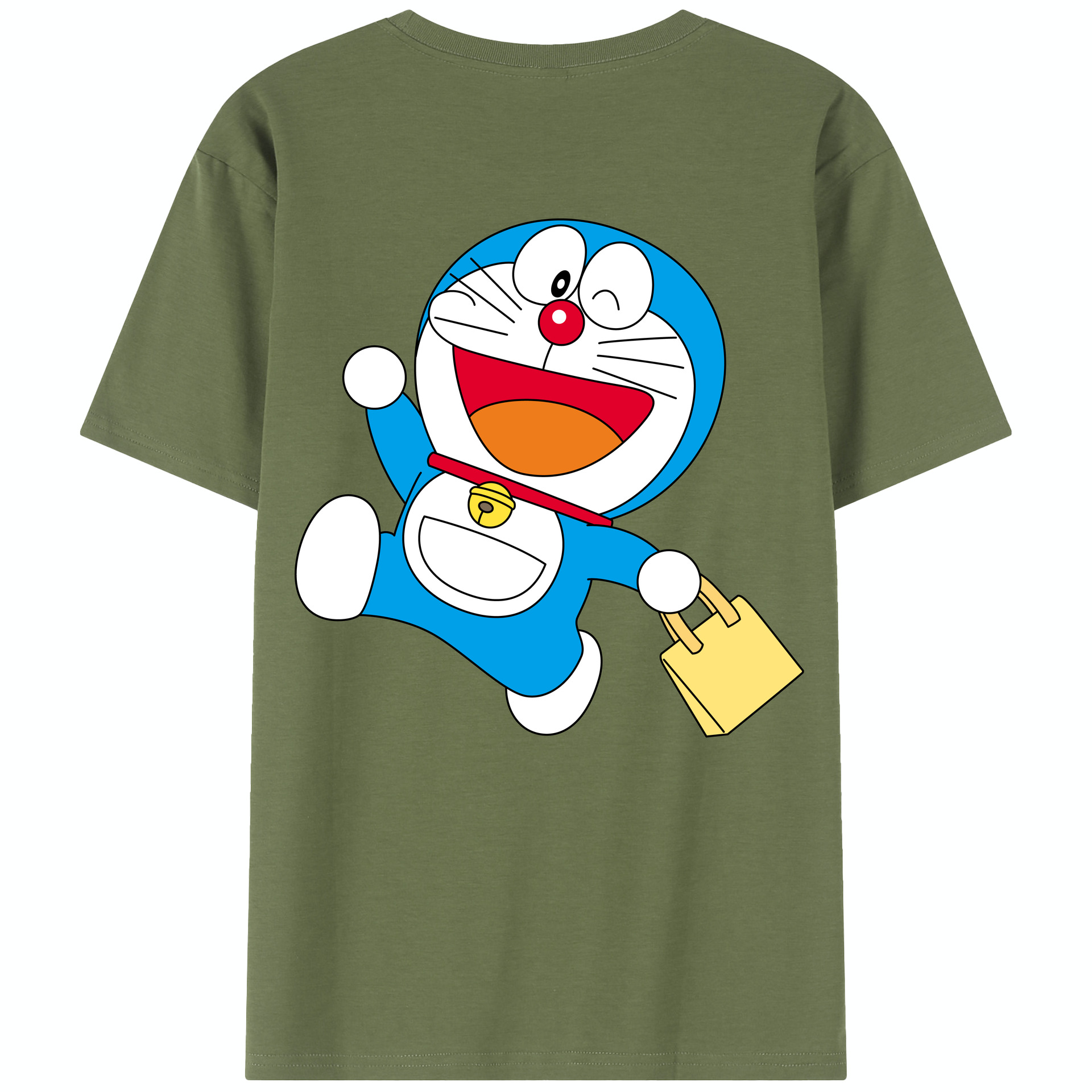 （画像用） ドラえもん Doraemon 綿100％半袖Tシャツ（背面プリント）